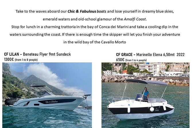 Amalfi Coast: Boat Rental - Quick Takeaways