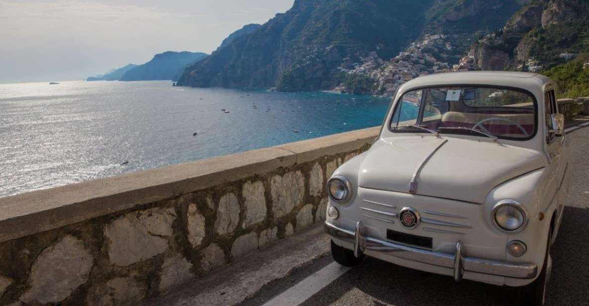 Amalfi Coast by Vintage Fiat 500 or 600 - Amalfi + Atrani: Cathedral square views and lunch with a local feel