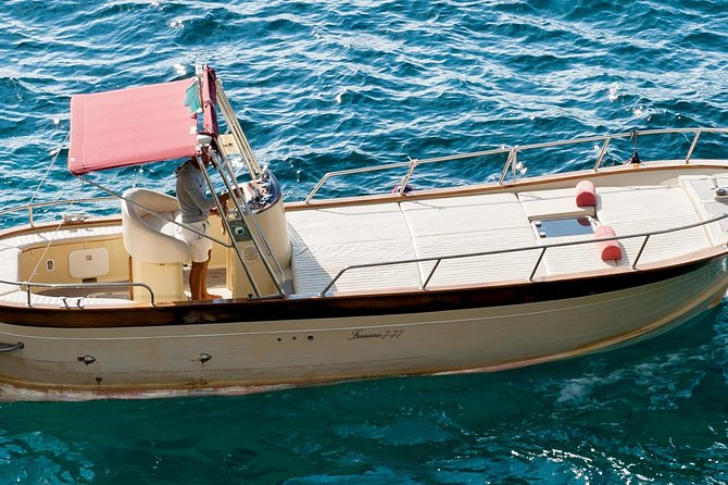 Amalfi Coast PRIVATE boat excursion from Positano - Emerald Grotto stop: optional, timed, and usually the only extra cost