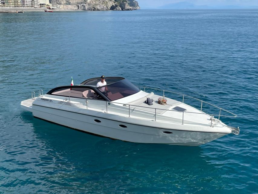 Amalfi Coast: Scenic Boat Private Tour with Aperitif - Stop 1: boarding and the first passes of Amalfi’s coastline