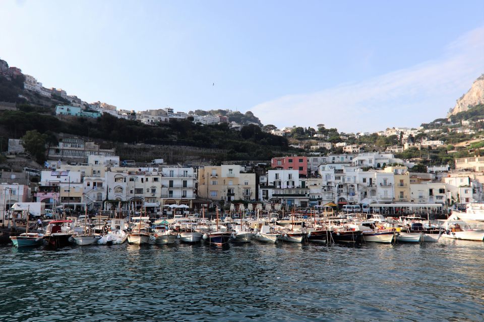 Capri and Anacapri tour: Faraglioni and Caves from Sorrento - Capri town time: Piazzetta Umberto I and a walk you can actually enjoy