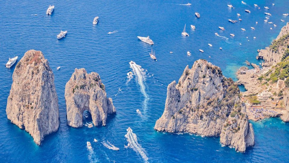 Capri by Boat from Massa Lubrense - Marina Piccola swim stop: your one guaranteed taste of laid-back Capri