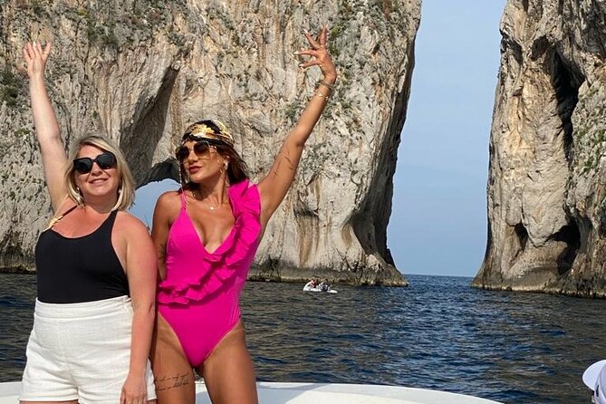 Capri Complete Package-Small Group Boat Tour and Transports - Boat Tour Highlights: White Grotta to the Faraglioni Rocks