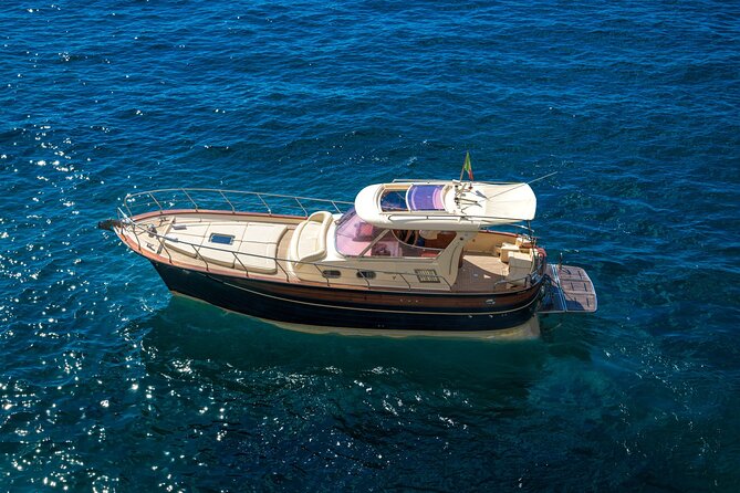 Capri: discover the beauties of the island aboard a Luxury Boat - What’s Included: Snacks, Prosecco, WiFi, and Space That Changes the Day