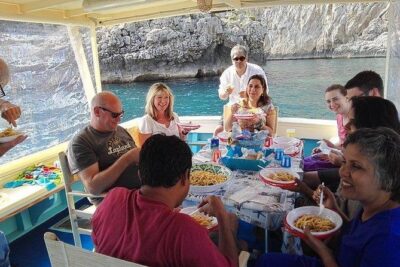 Capri Fishing Excursion with Snorkeling and Lunch from Sorrento - Capri cruise around the island: the views come in waves