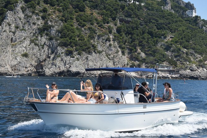 Capri Island Full-Day Adventure from Sorrento – Boat Tour & Swim - Anacapri stops: Grotta Verde and lighthouse-style views