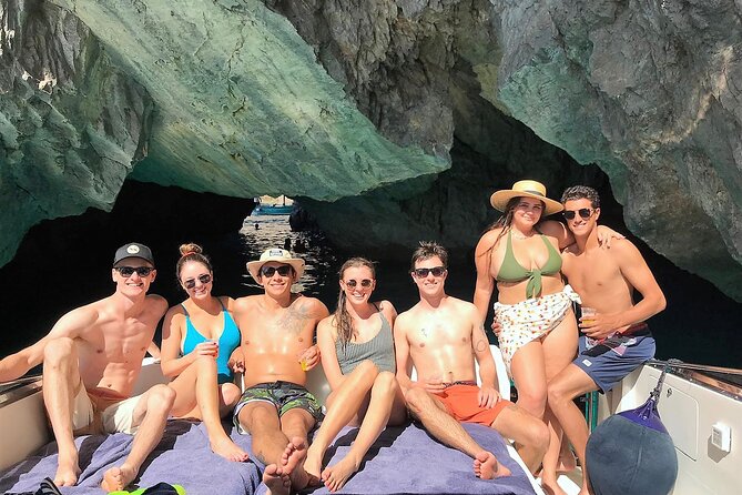 Capri & Nerano Bay Private Boat Tour from Sorrento,Positano,Capri - Grottos Strategy: Green Grotto, White Grotta, and the Optional Blue Grotto