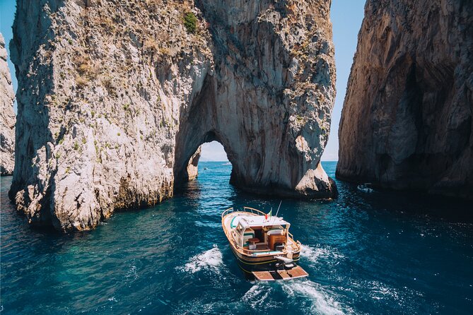Capri Private Boat Tour from Sorrento, Positano or Naples - Gozzo F.lli Aprea 36 - Marina Piccola and Faraglioni: Capri’s Icons From the Water