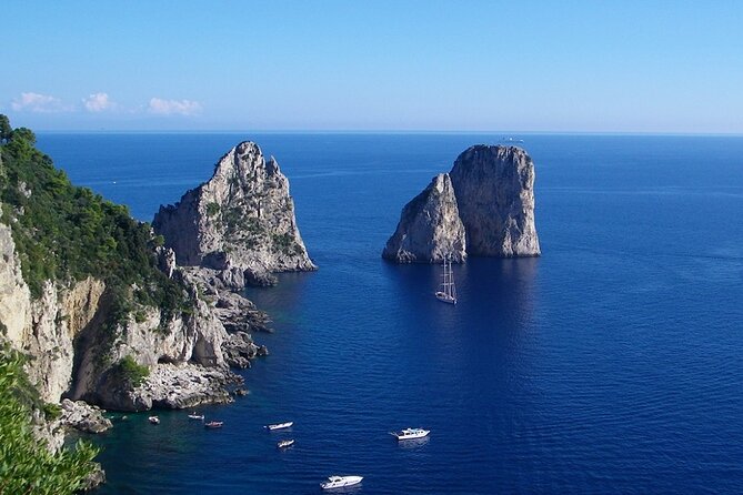 Capri Private Day Tour by Boat - Capri first: caves, Villa Malaparte area, and the Faraglioni pass