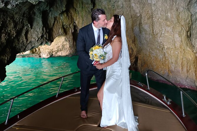 Capri Samba Boat Tour, Sail in Style by Boat. - White Grotto: limestone formations and a little mystery from the captain