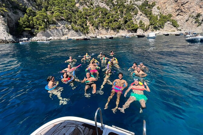 Capri Secret Corners Semi-Private Boat Tour with Local Captain - Swimming and snorkeling gear: what’s included and how to use it