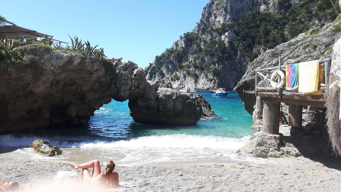 Capri: shared boat tour from Sorrento - 7 hours - Capri from the water: Faraglioni, caves, and the famous shoreline