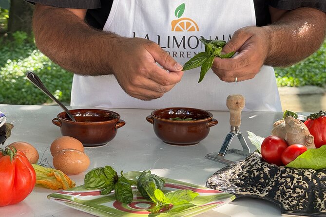 Cook and Eat in a Citrus Grove in Sorrento - Welcome Drink, Outdoor Kitchen Setup, and the Pace of the Class