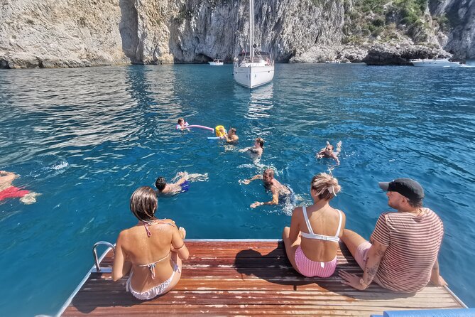 Exclusive Private Capri Boat Tour from Sorrento – Swim & Explore - Grotta Bianca: bright water and white limestone walls