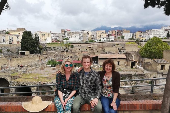 Fast Access Exclusive Private Ancient Pompeii Herculaneum & Oplontis Guided Tour - Three UNESCO sites without the full-day queue battle