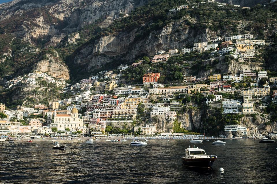 From Amalfi: 7H Amalfi Coast - Group Tour by boat - From Darsena Pier to Positano: how the day starts
