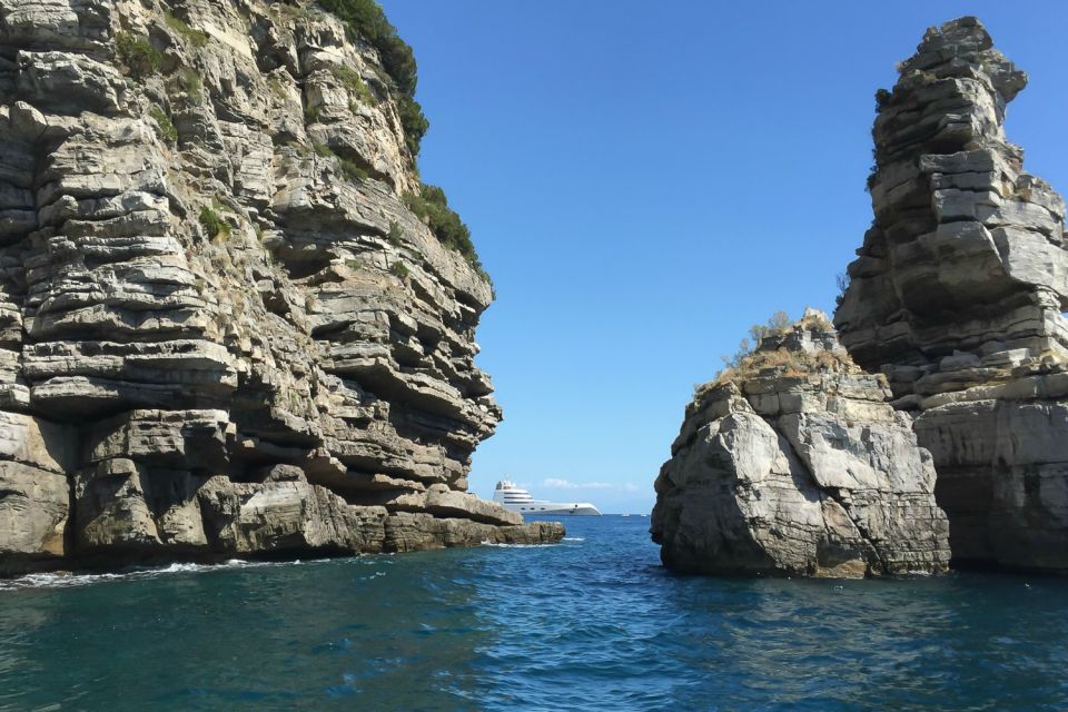 From Amalfi: Amalfi Coast 6-Hour Private Grottoes Boat Trip - Emerald Grotto, Sirenuses, and Fiordo di Furore: seeing shapes you can’t guess