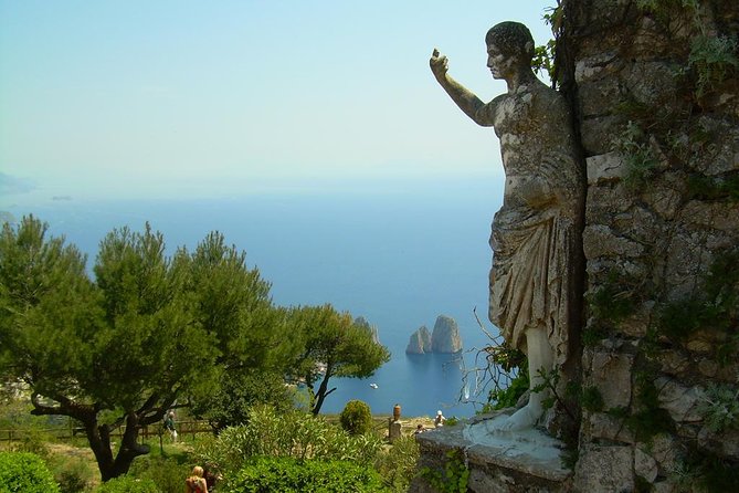From Amalfi Coast: Capri & Anacapri guided tour by sea & by land - Anacapri: your two choices for views (Villa San Michele or Monte Solaro)