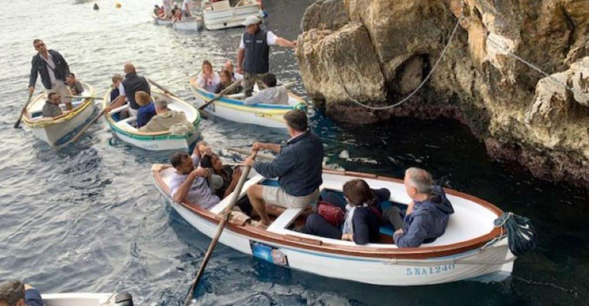 From Sorrento: Capri and Blue Grotto Day Tour - Blue Grotto: the main event, with a real safety backup