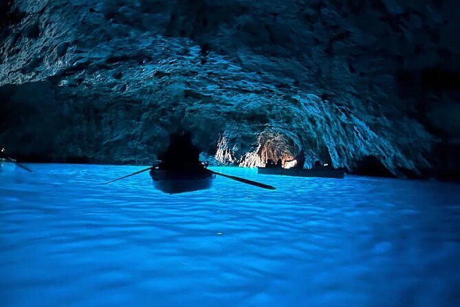 From Sorrento: Capri & Blue Grotto Boat Day Tour Up to 8 People - Green Grotto and cave time: the science-y stop that still looks cool