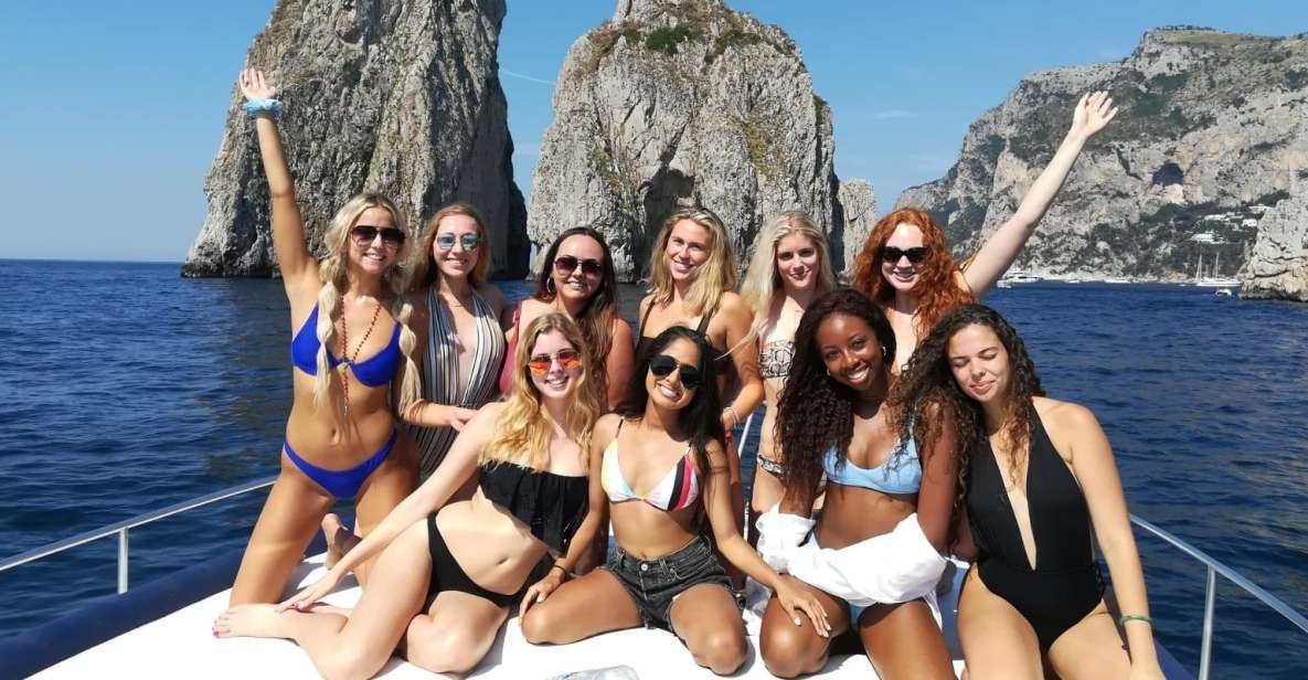 From Sorrento: Capri Boat Trip with City Visit & Swim Stops - Swimming stops and snorkel gear in the Tyrrhenian Sea