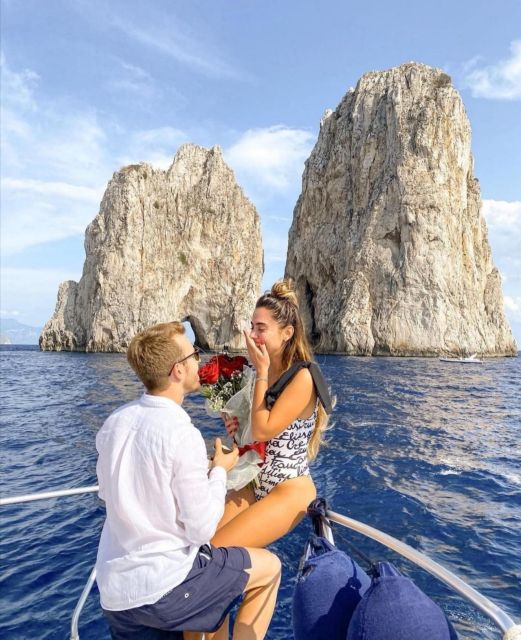 From Sorrento: Capri Boat Trip with City Visit & Swim Stops - Green Grotto and Punta Carena Lighthouse: classic Capri scenery