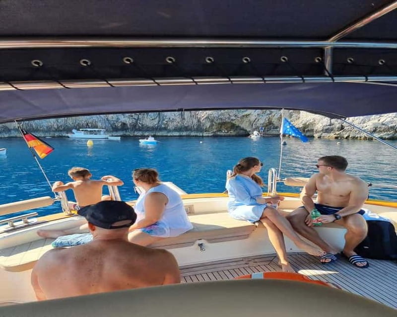 From Sorrento: Capri Small Group Boat Day Tour - On-board comfort and the included extras you’ll actually use