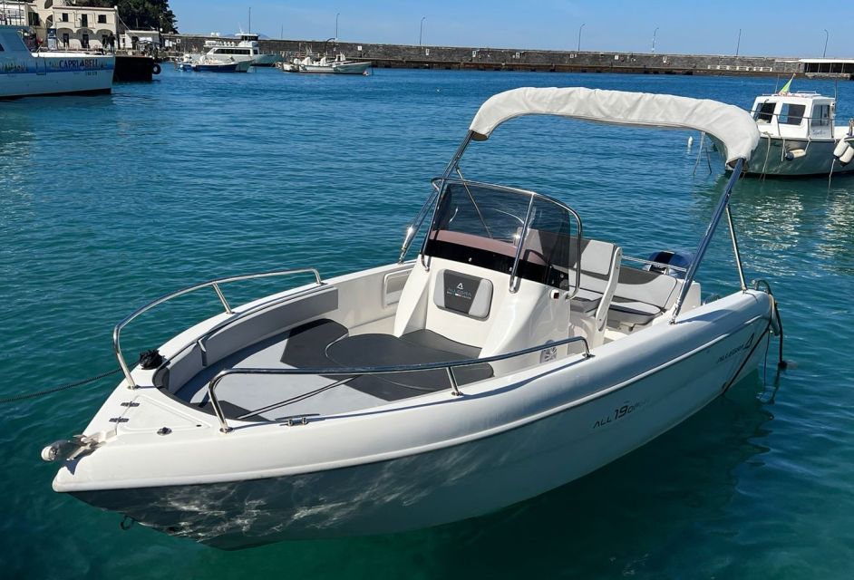 From Sorrento: Full Day Capri Private Boat Trip with Drinks - The Blue Grotto option and the 14€ entry fee