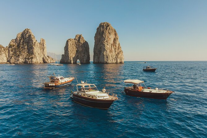 From Sorrento or Positano: Capri Island Private Boat VIP Tour - The route along the coast: Marina Grande, a 1st-century villa, and Capri from the sea