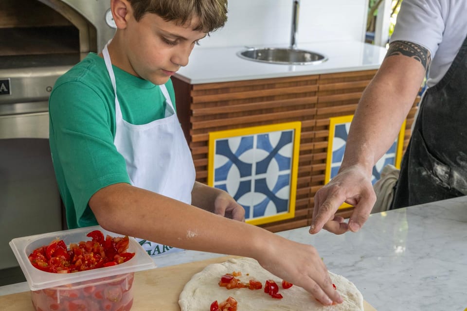 From Sorrento: Pizza-Making Class w/ View of Mount Vesuvius - The Meal Spread: Mozzarella, Local Cold Cuts, Desserts, and More