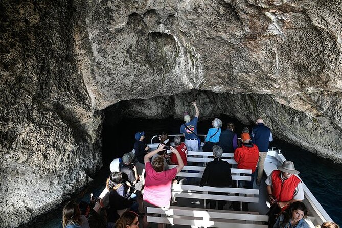 Full-Day Guided Boat Tour to Capri from Sorrento with Limoncello - Boat tour-around option: Faraglioni Arch, caves, and Villa Curzio Malaparte