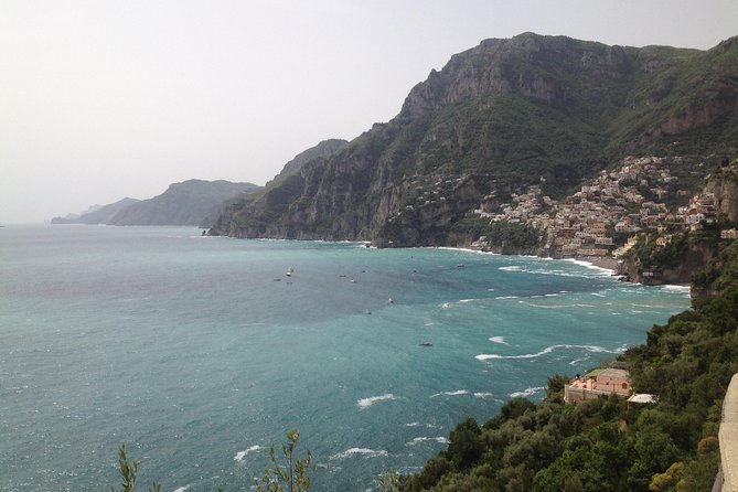 Full-Day Sorrento Positano Pompeii Tour - Positano on your own: views, colorful buildings, and careful steps