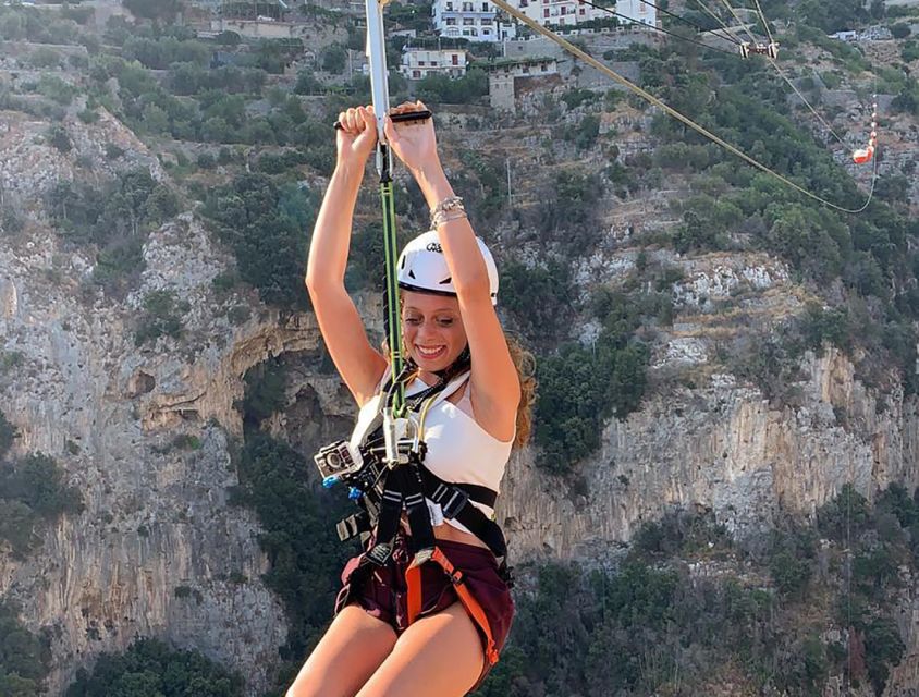 Furore: Flight of the Angel Zipline Experience - Angel flight setups: single, couple, parallel, and age options
