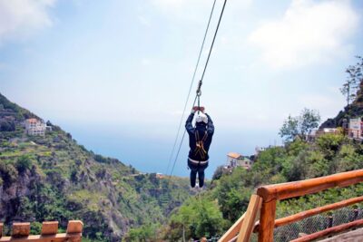 Furore: Flight of the Angel Zipline Experience - Furore Fjord to Conca dei Marini: what that 2-minute flight really feels like