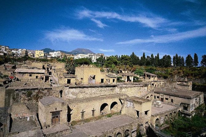 Half Day Herculaneum from Sorrento - The bus ride: air-con comfort and coastal views, with a real-world pickup note