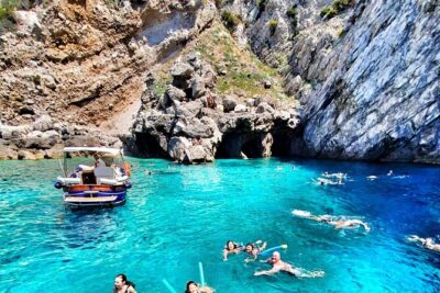 Half-Day Small Group Trip to Capri & Blue Grotto from Sorrento - Cruising the Capri Coast: White Grotto, Natural Arch, and Faraglioni Photos