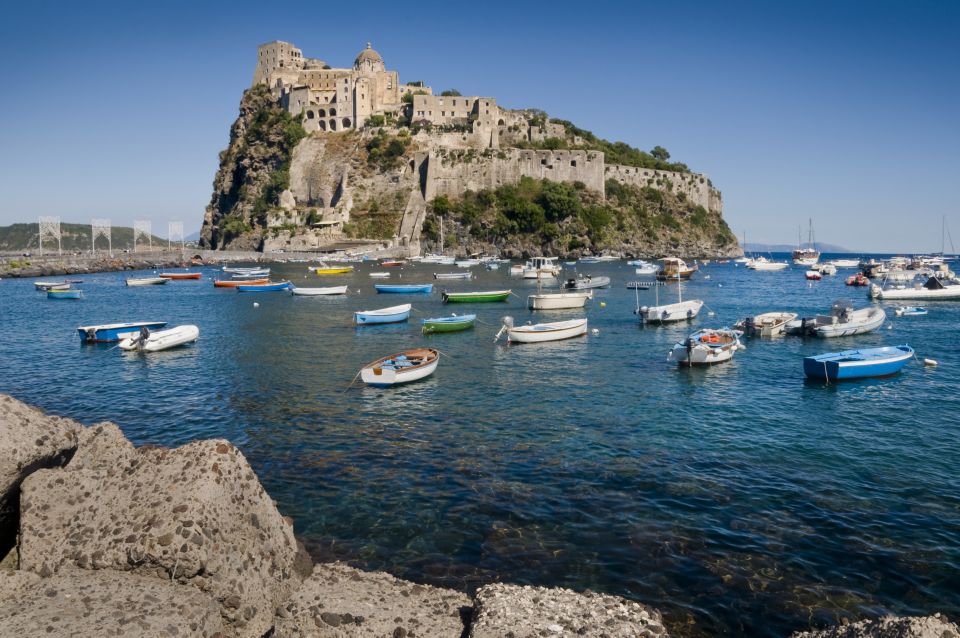 Ischia and Procida Private Day Cruise : From Sorrento - The Baths of Queen Giovanna stop: photos first, then sea time