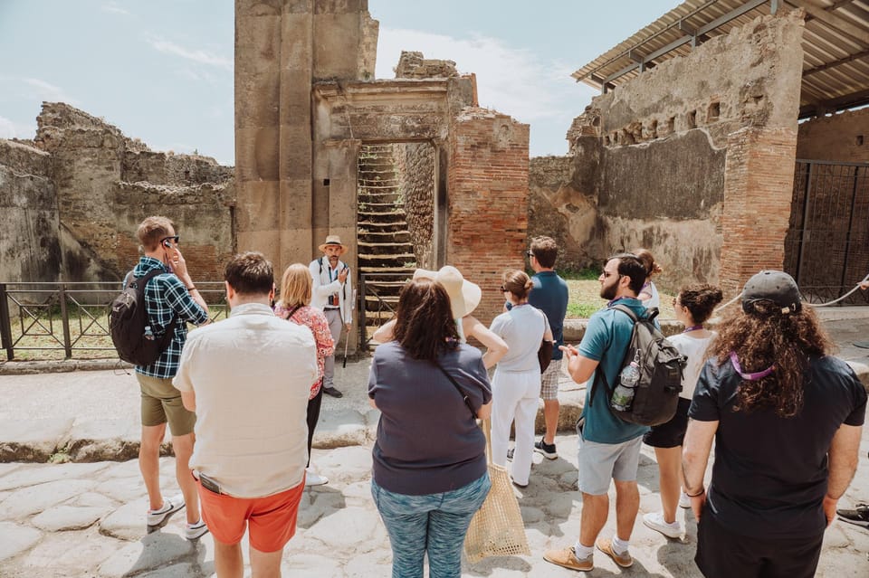 Pompeii and Herculaneum small group excursion from Sorrento - Pompeii: Streets, Forum Space, and Baths With an Archaeologist Guide