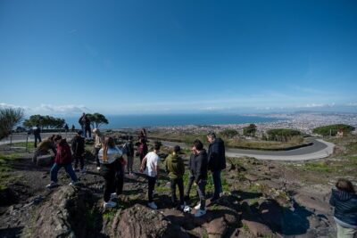 Pompeii and Vesuvius Small Group Tour from Sorrento with Pizza - Contrada Osservatorio: The Panoramic Road Moment Before Lunch