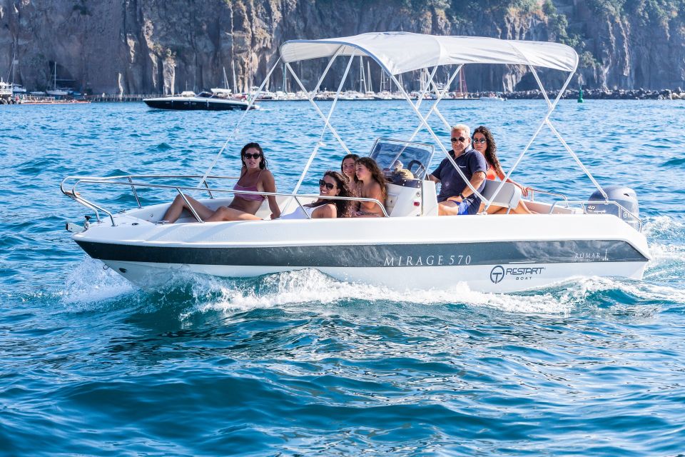 Positano: Boat Tour of Capri with Drinks and Snacks - Snorkel stop or seaside café break: choose the vibe