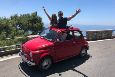 Private Amalfi Coast Vintage Fiat 500 Tour: Amalfi to Positano - Stop 1 in Amalfi: a quick photo moment near the town