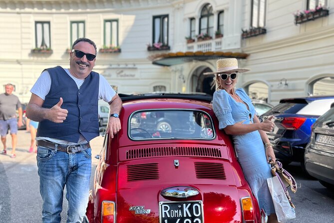 Private Amalfi Coast Vintage Fiat 500 Tour: Amalfi to Positano - Praiano pass-through: the quieter coastline perspective