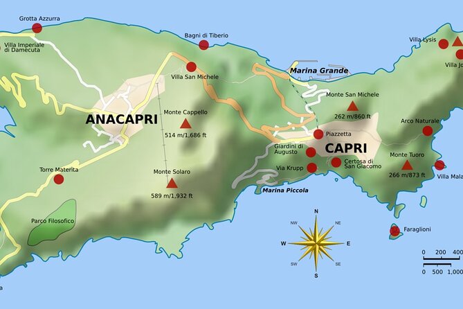 Private Boat Tour from Sorrento to Capri on a Classic Gozzo 8.50 - Faraglioni and Punta Carena: iconic rocks, plus a scenic quieter moment