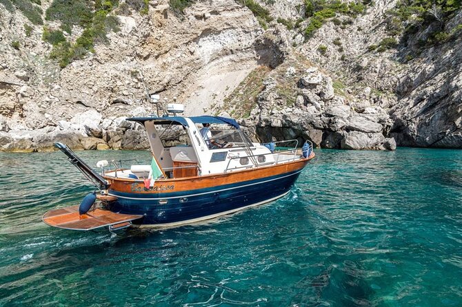Private Tour Capri & Positano from Sorrento -Gozzo Apreamare 10 - Capri by Boat: White Grotta, Natural Arch, and Faraglioni