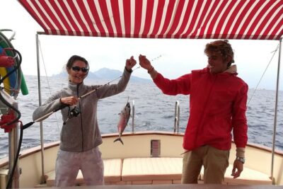 Private tour with fishing, tour of Capri and lunch on board - The Massese coast cruise and legend talk