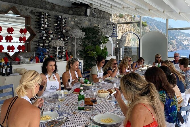 Rada Rooftop Cooking Class in Positano - Drinks, apron, and what’s actually included