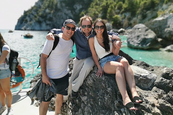 Shared boat tour from Sorrento to discover Capri - Baths of Queen Giovanna and Villa Jovis: sea views with Roman scale