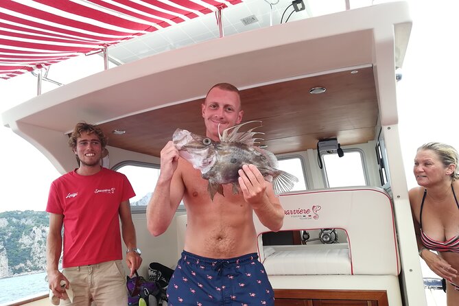 Shared trip with fishing and visit the beauty of Capri island - Morning Pickup and Getting to Marina Lobra (Start Time Matters)