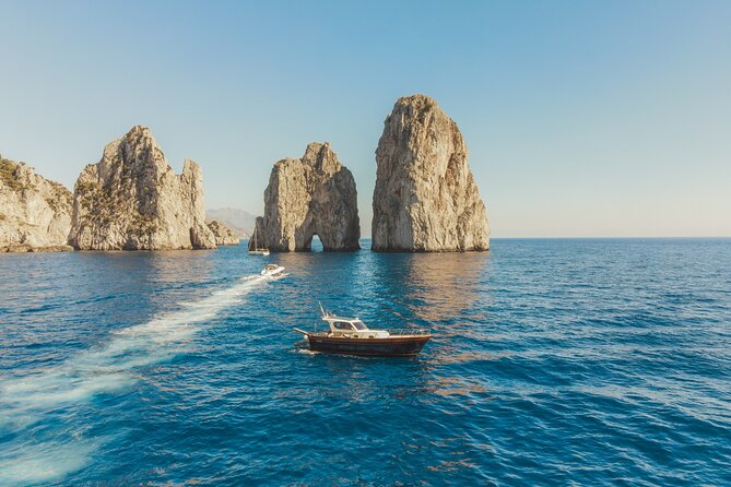 Sorrento: Capri Boat Small Group Tour Up to 8 & 4 hours ashore - Leaving Sorrento: coastline views, plus the easy start