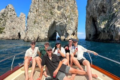 Sorrento: Capri Boat Small Group Tour Up to 8 & 4 hours ashore - Capri’s signature sea scenery: caves, stalactites, and Faraglioni from the right angle